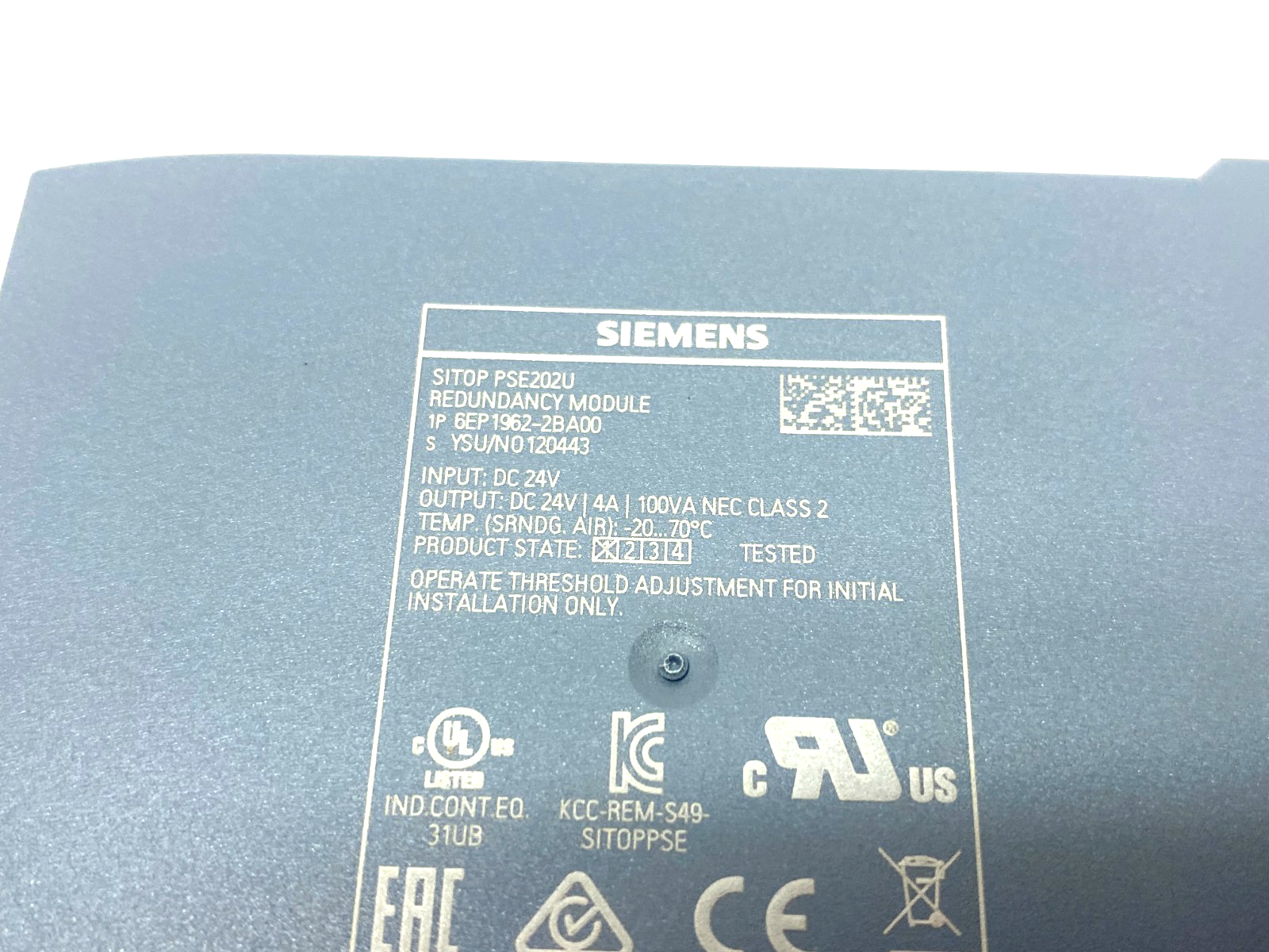 Siemens 6EP1962-2BA00 SITOP PSE202U Redundancy Module Class 2 24VDC - Maverick Industrial Sales