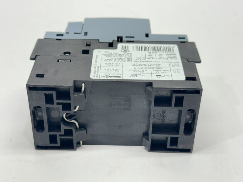 Siemens 3RV2011-1AA10 Sirius Motor Protection Circuit Breaker 1.1-1.6A 600V - Maverick Industrial Sales