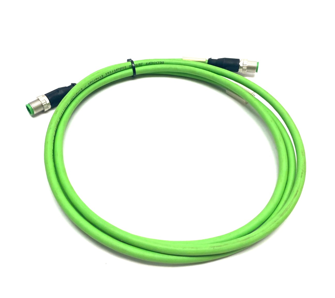 Beckhoff ZK1090-6161-0020 Double Ended EtherCAT Cable M12 4-Pin 2m Length 042269 - Maverick Industrial Sales
