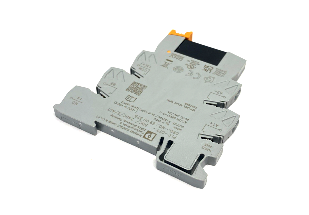 PLC-OPT- 5DC/ 24DC/2/ACT,PLC-OPT-5DC/24DC/2/ACT,2900375 | Phoenix Contact PLC-OPT- 5DC/ 24DC/2/ACT Solid State Relay Module 2900375 - New – Open box - Maverick Industrial Sales