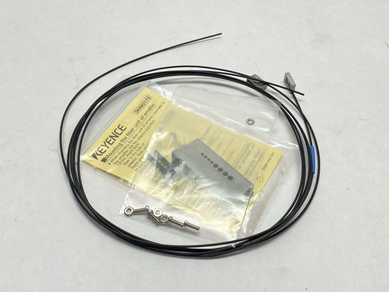 Keyence FU-57TE Digital Fiber Optic Sensor Fiber Unit Thrubeam Type - Maverick Industrial Sales