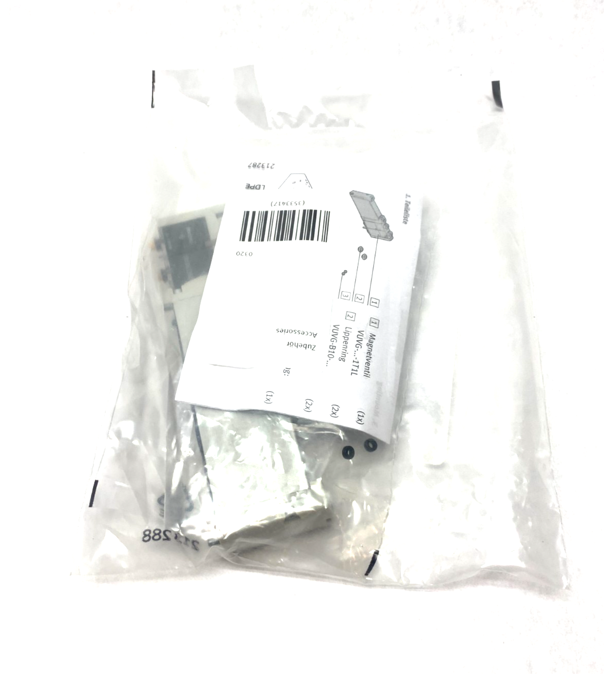 Festo VUVG-B18-P53E-ZT-F-1T1L Solenoid Valve, 5/3 Exhausted, 8004895 - Maverick Industrial Sales