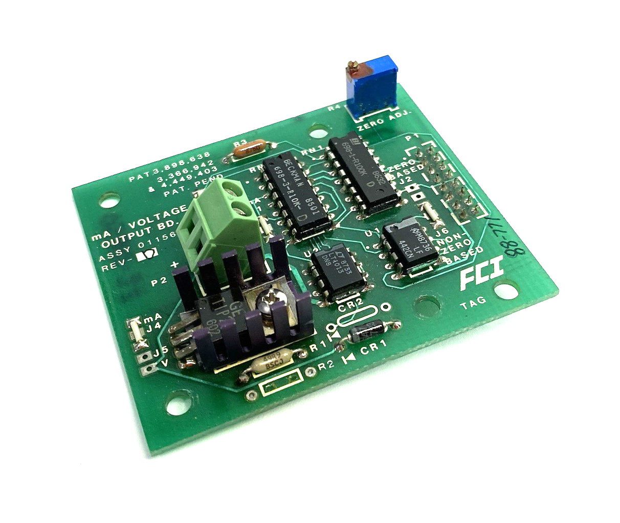 011563-01 | FCI Fluid Components mA/ Voltage Output Board Rev. D - New Other - Maverick Industrial Sales