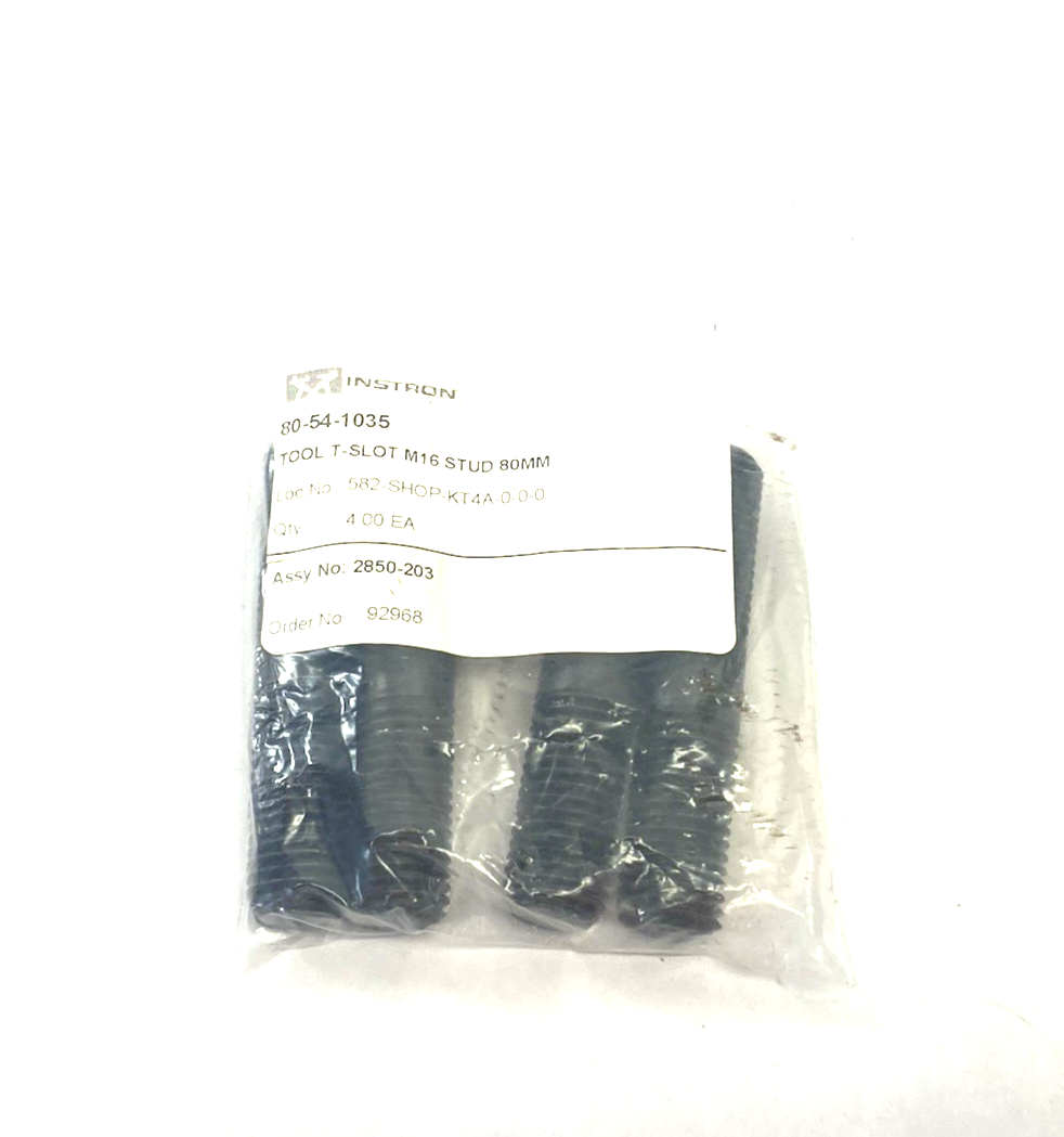 Instron 80-54-1035 Tool T-Slot Stud M16 80mm 4-PACK - Maverick Industrial Sales
