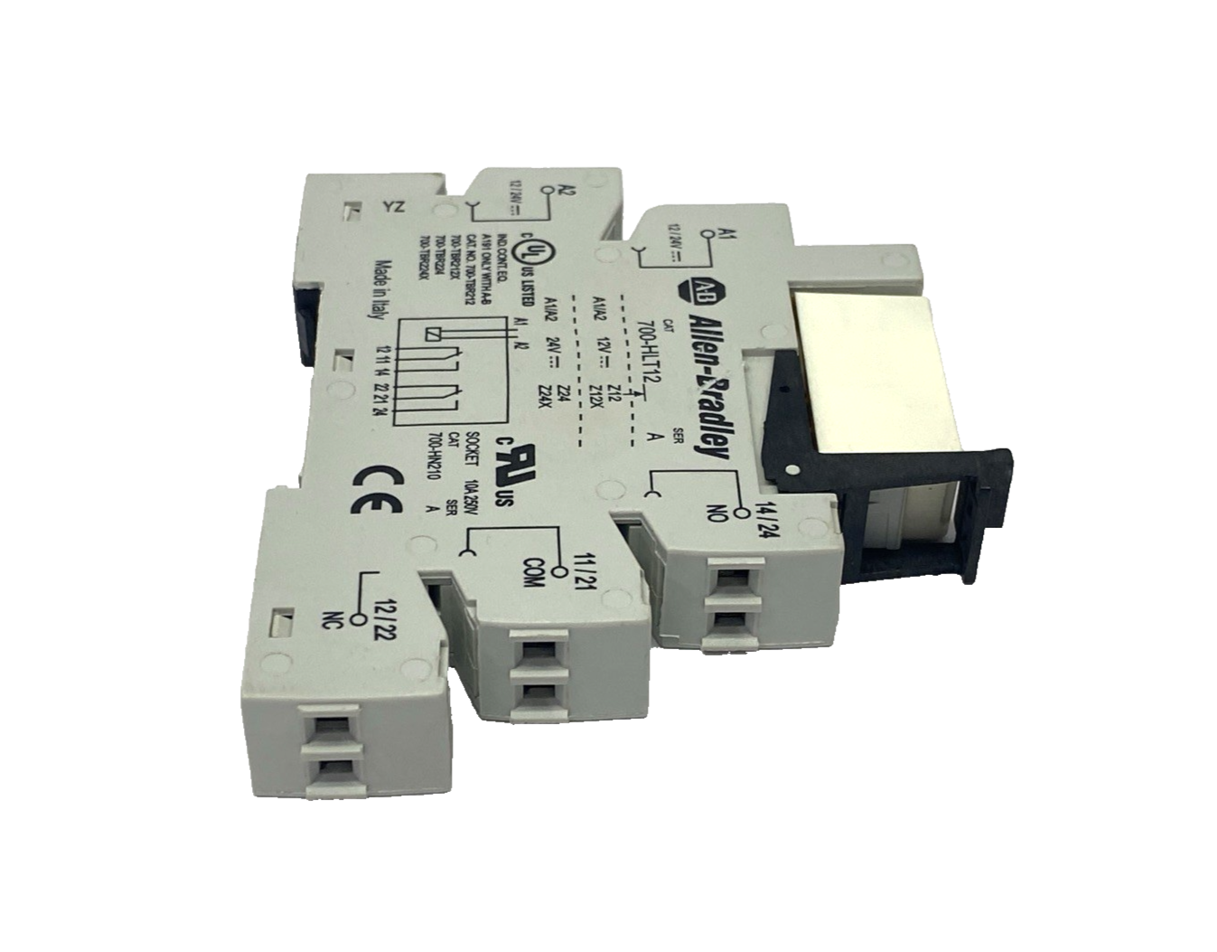 700-HLT12Z24 | Allen Bradley Ser. A 24VDC GP Terminal Block Relay 10A 700-TBR224X - Used - Maverick Industrial Sales
