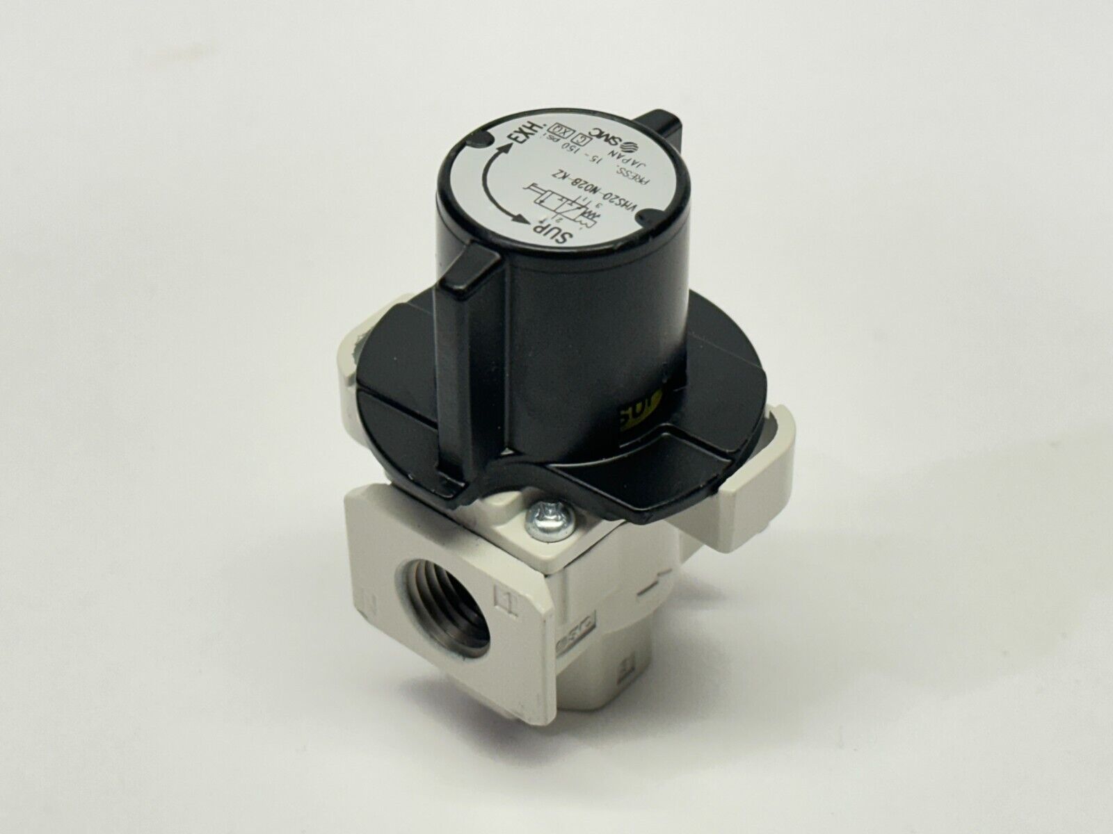 SMC VHS20-N02B-KZ Pneumatic Pressure Release Valve 3-Port 1/4" NPT - Maverick Industrial Sales