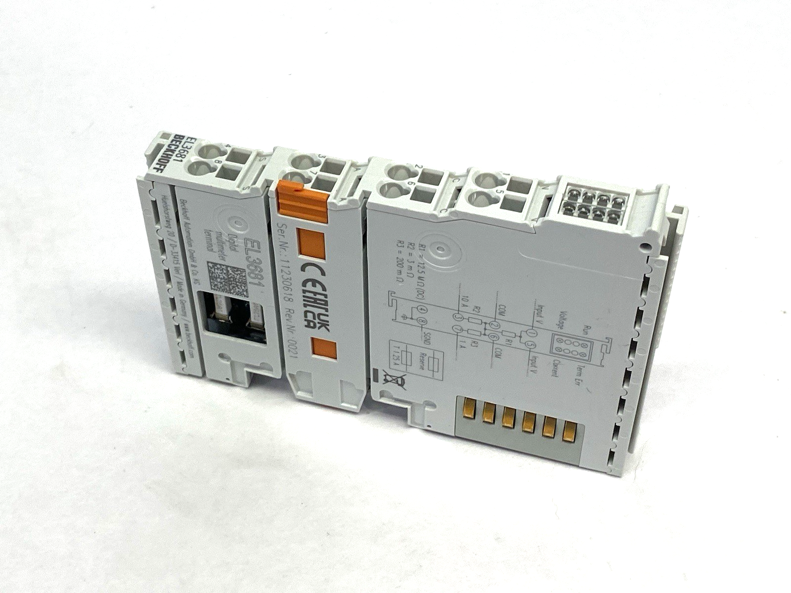 EL3681 | Beckhoff EtherCAT Digital Multimeter Terminal, 1-Channel Analog Input - Used - Maverick Industrial Sales