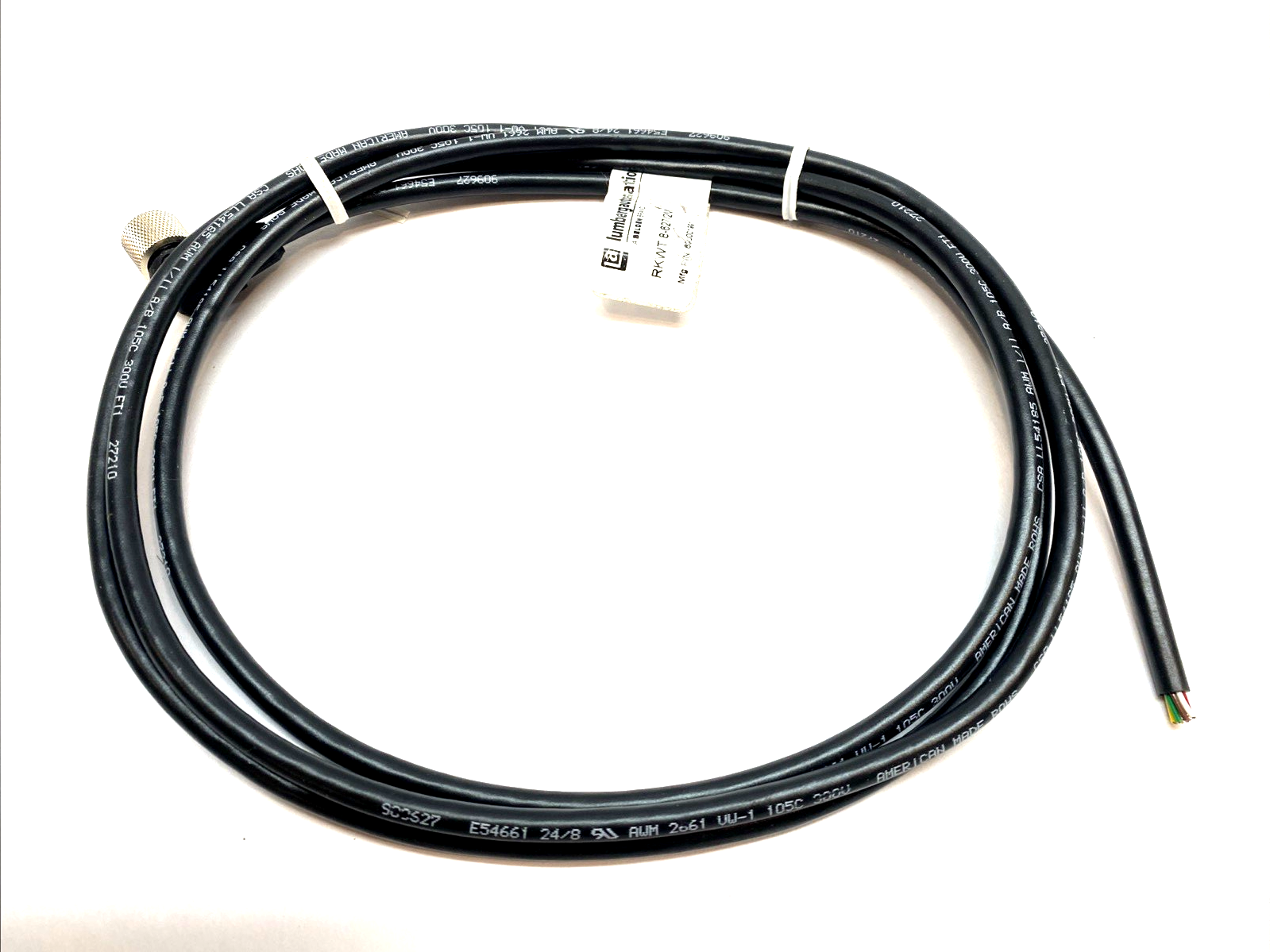 Lumberg Automation RST8RKWT86272M 8‑Pole Cordset 600002001 - Maverick Industrial Sales
