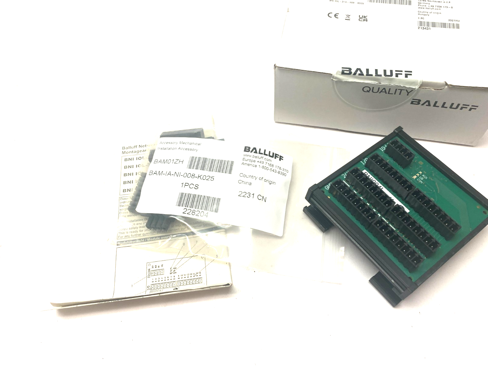 Balluff BNI IOL-310-000-K025 Standard I/O Link Hub BNI004L - Maverick Industrial Sales