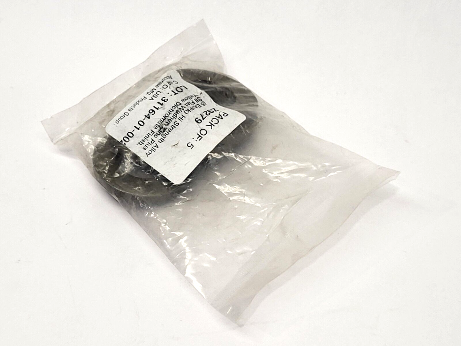 Accurate Manufacturing Z9279 High Strength Alloy Flat Washer LOT OF 5 - Maverick Industrial Sales