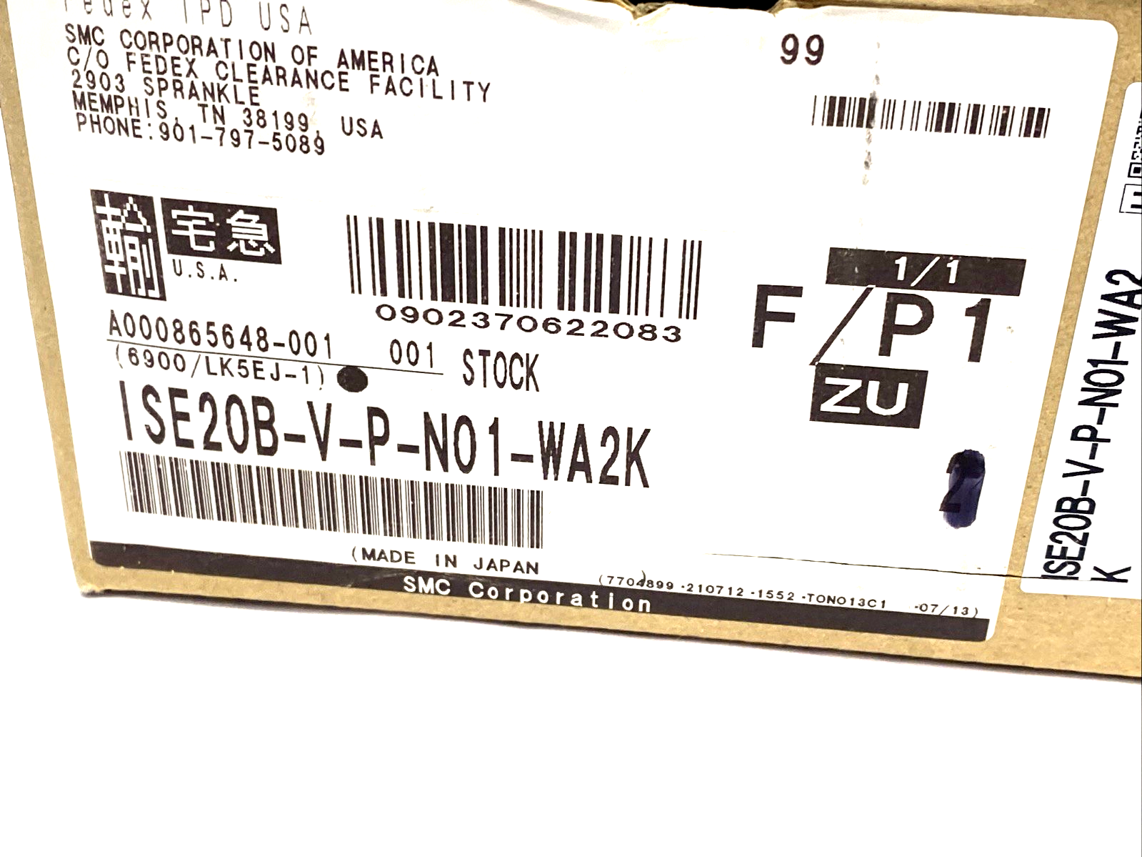 SMC ISE20B-V-P-N01-WA2K Digital Pressure Switch/Sensor - Maverick Industrial Sales