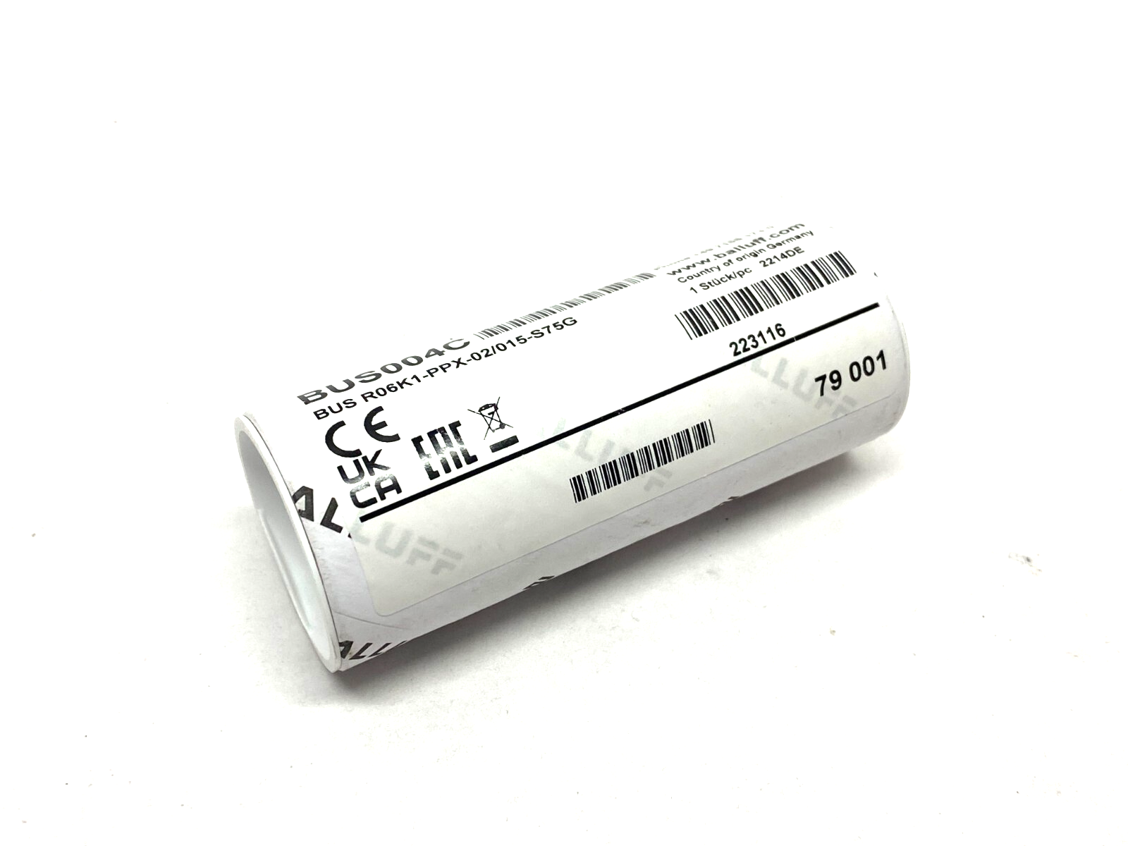 Balluff BUS004C Ultrasonic Sensor Male M8 4-Pin, BUS R06K1-PPX-02/015-S75G - Maverick Industrial Sales