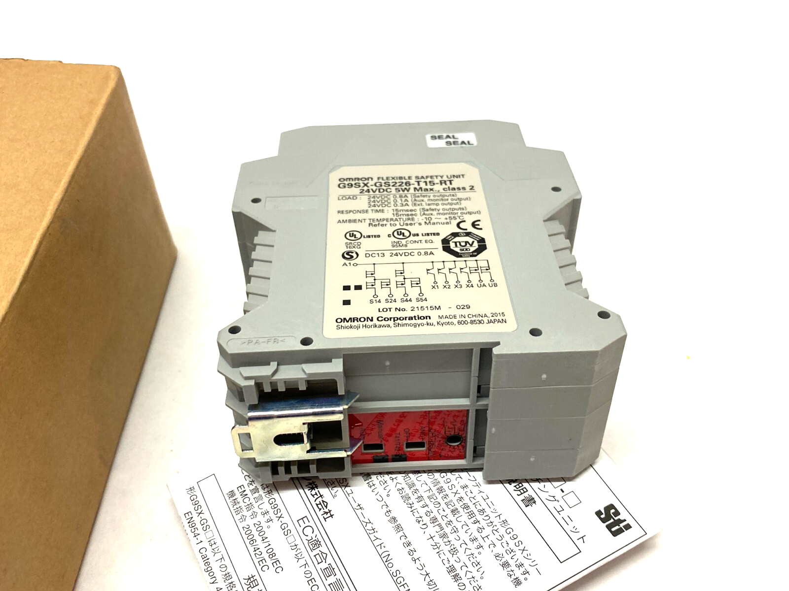 Omron G9SX-GS226-T15-RT Flexible Safety Relay Unit 24VDC 5W Max - Maverick Industrial Sales