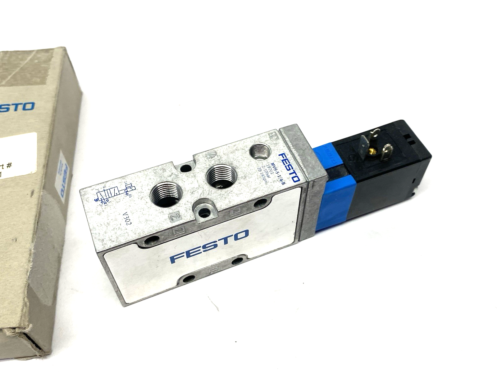 Festo MVH-5-1/4-B Solenoid Valve 5/2-way Monostable 19701 - Maverick Industrial Sales