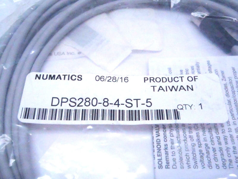 Numatics DPS280-8-4-ST-5 Digital Pressure Sensor Mating Cable 5M 4-Pin 8mm - Maverick Industrial Sales