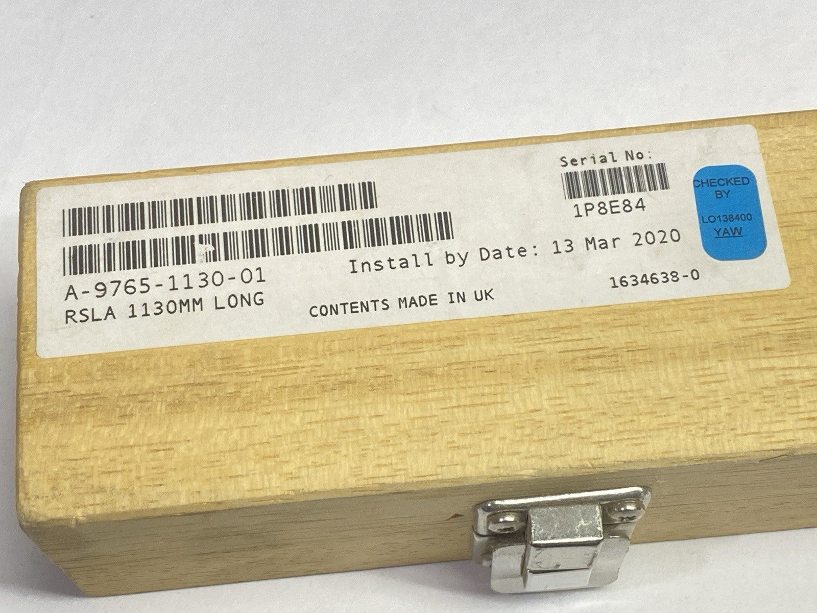 A-9765-1130-01 | Renishaw RSLA Stainless Steel Linear Scale 1130mm Long - New - Maverick Industrial Sales