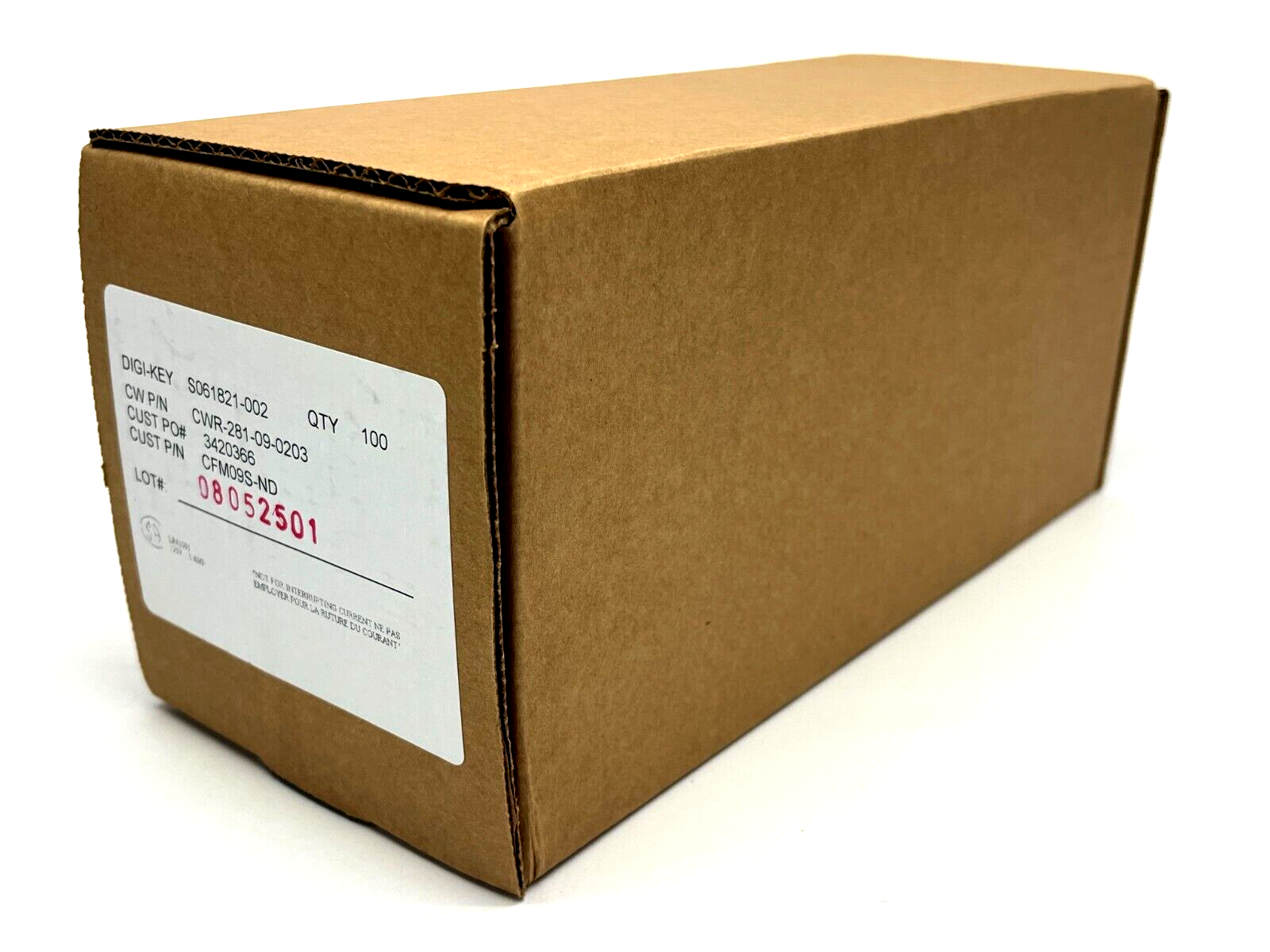 CW industries CWR-281-09-0203 D-Sub Standard Connectors 100QTY - Maverick Industrial Sales