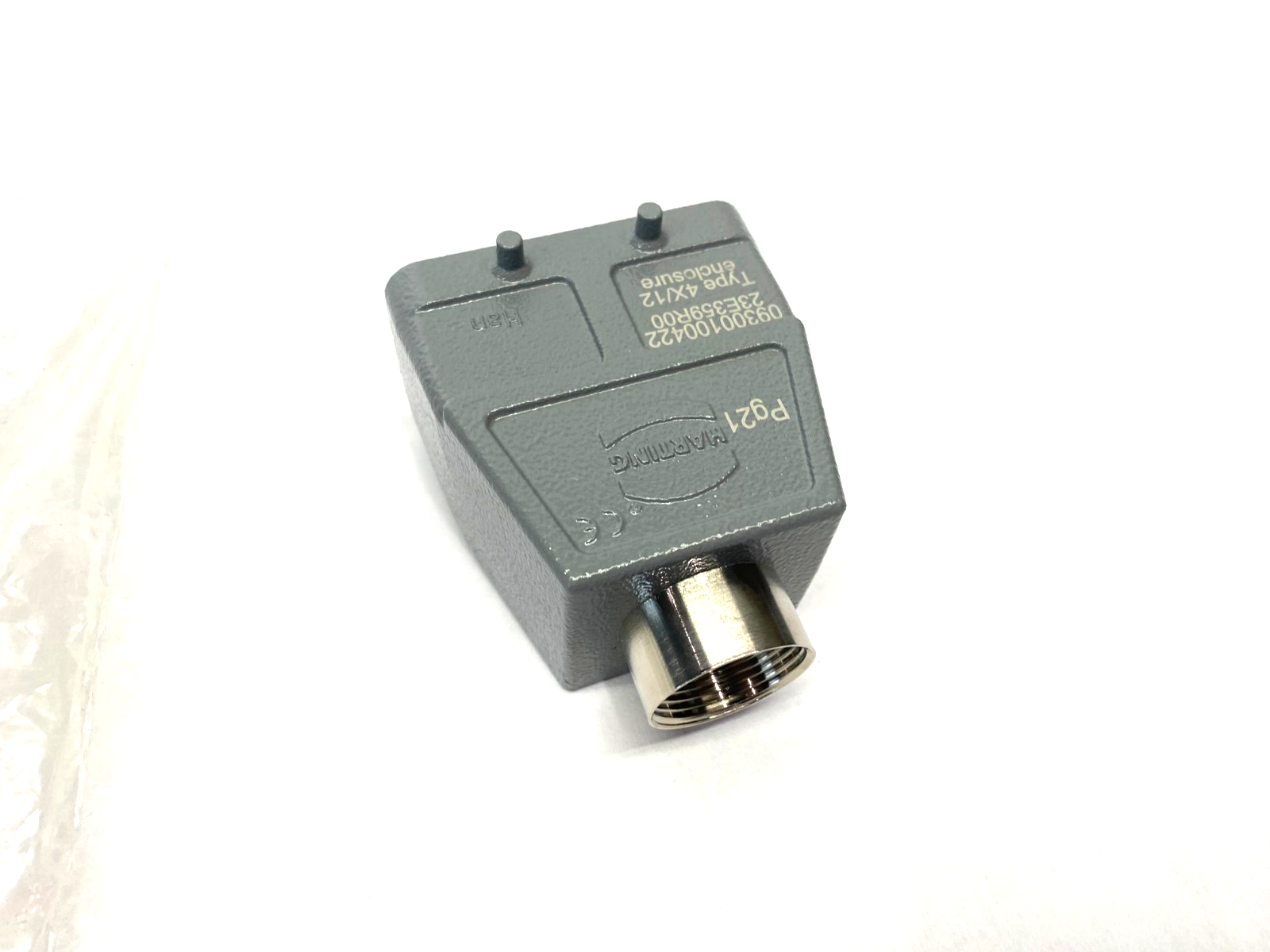 Harting 09300100422 Han B Hood Top Entry HC, 4 Pegs, Size 10B - Maverick Industrial Sales