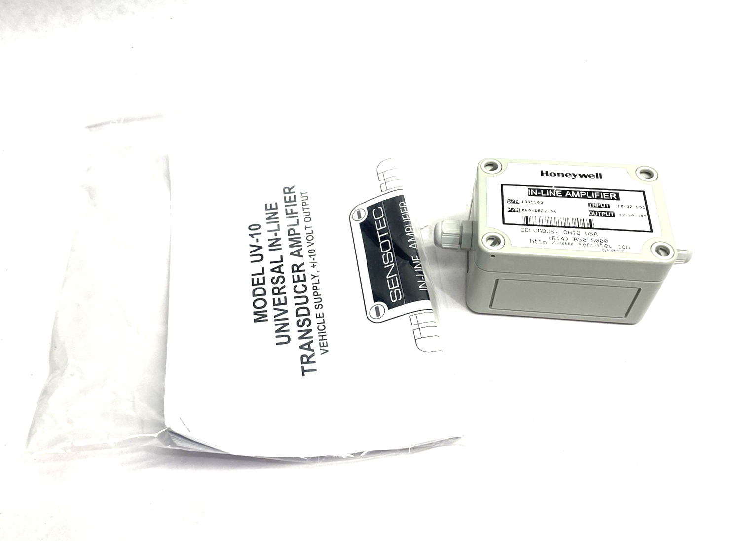 060-6827-04 | Honeywell Sensotec Universal In-Line Transducer Amplifier UV-10 - New – Open box - Maverick Industrial Sales