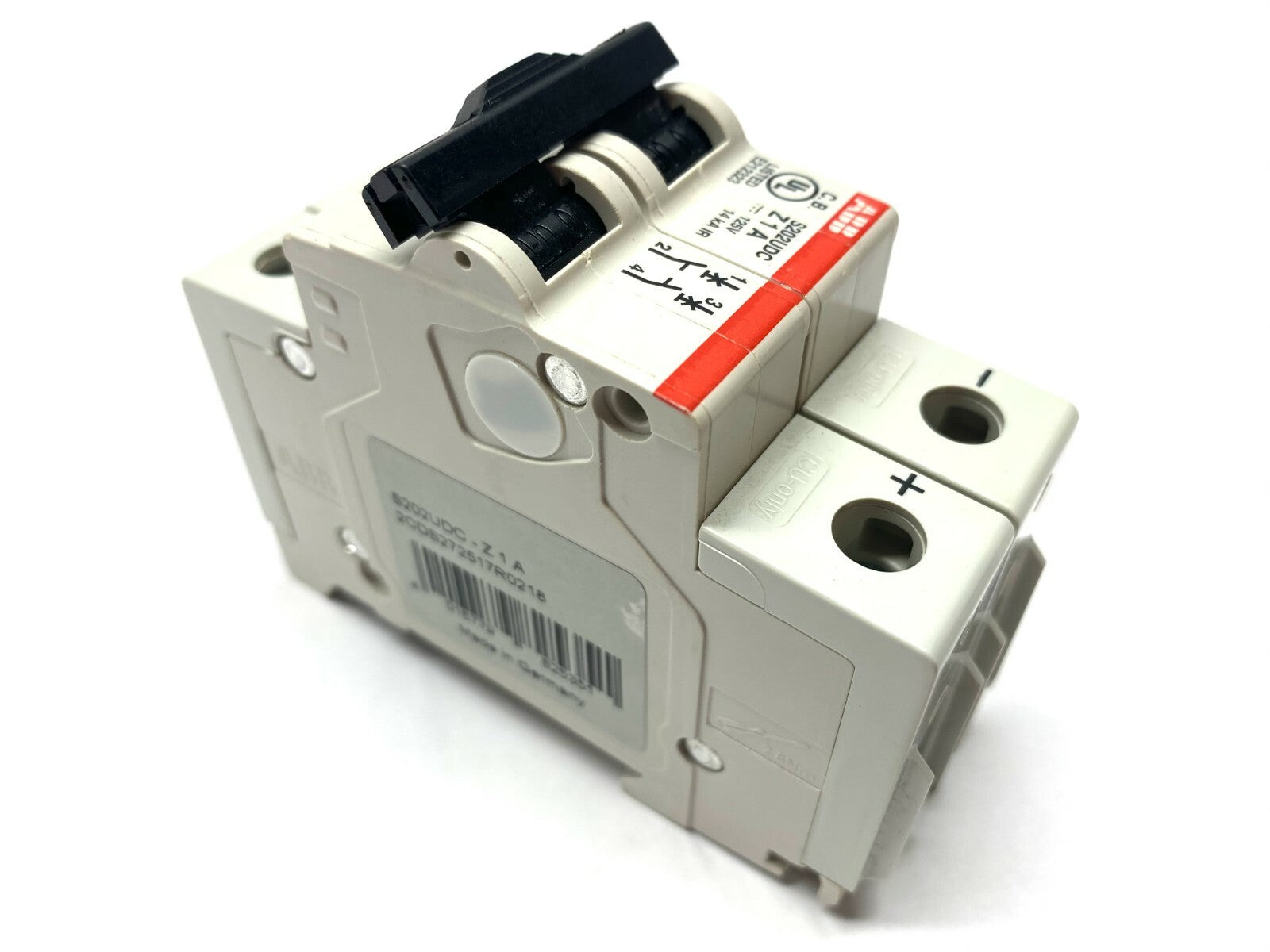 ABB S202UDC-Z1A Miniature Circuit Breaker 2P Z 1A 125V 14kA IR 2 Pole - Maverick Industrial Sales