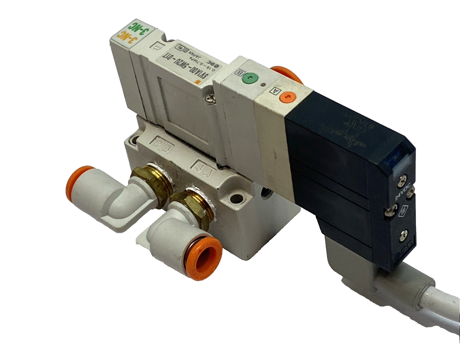 SMC SV1A00-5W2U-01T 4-Position Dual 3-Port Solenoid Valve 24VDC - Maverick Industrial Sales