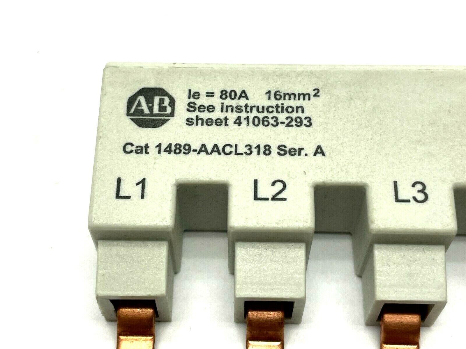 Allen Bradley 1489-AACL318 Ser. A Bus Bar 3P 18 Space - Maverick Industrial Sales
