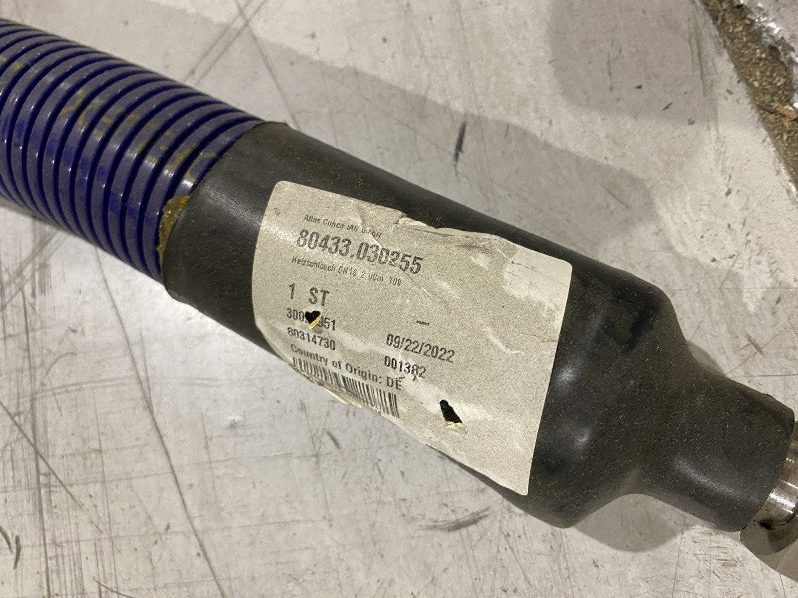 Atlas Copco 80433.030255 Heizschlauch DN16_2.00_100 - Maverick Industrial Sales
