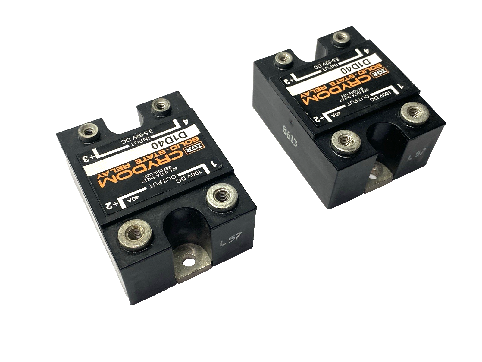 Crydom D1D40 Solid State Relay 40A LOT OF 2 - Maverick Industrial Sales