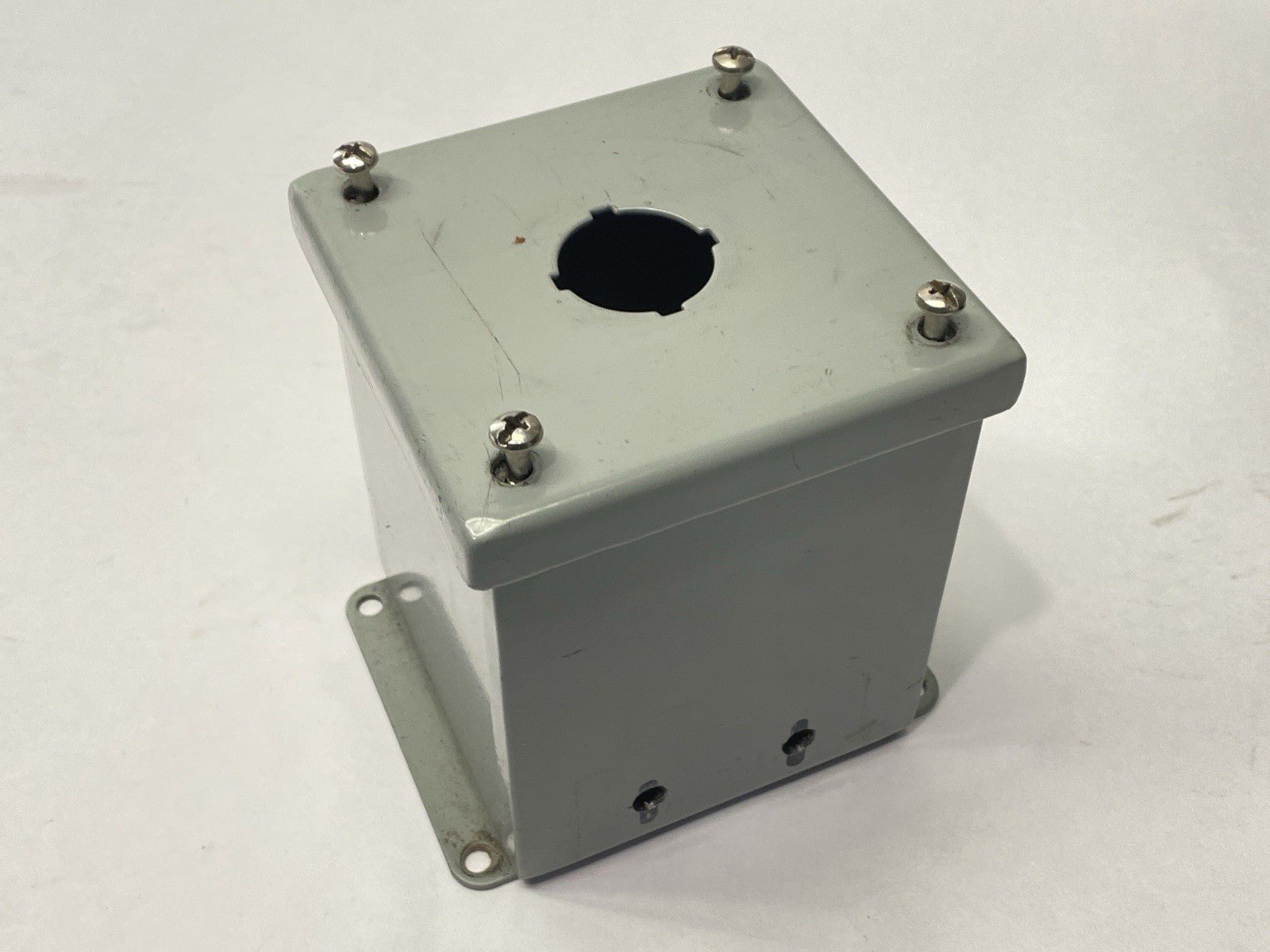 Wiegmann PBXD1 1-Hole Pushbutton Enclosure 30mm 4" x 4" x 5" - Maverick Industrial Sales