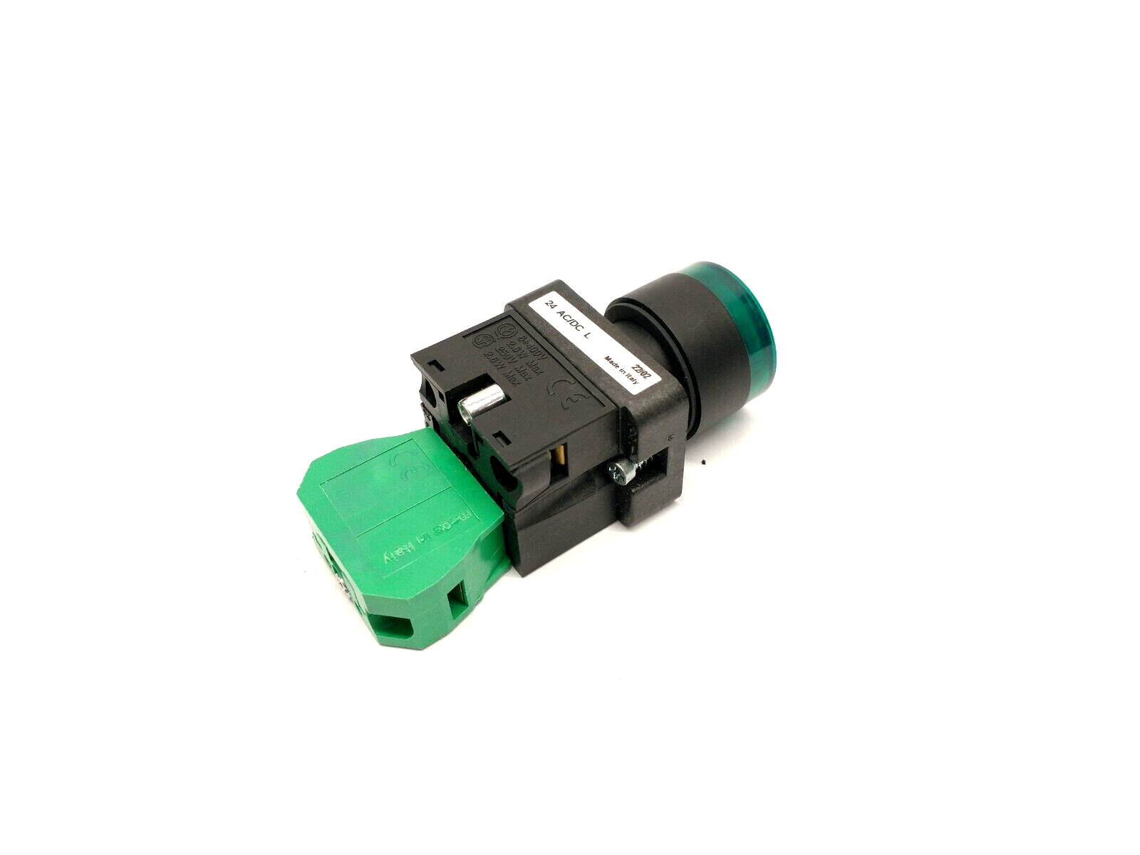 GCX3202-24L,ECX1040 | Automation Direct GCX3202-24L 22mm Green Pushbutton 30mm Operator & ECX1040 - New - Maverick Industrial Sales