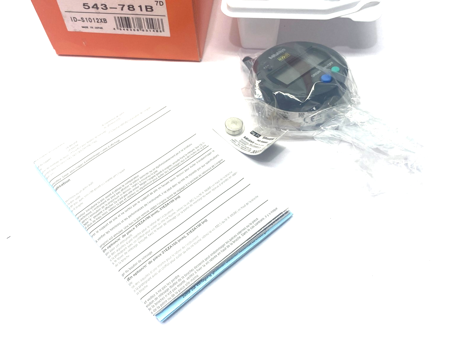 Mitutoyo 543-781B ABSOLUTE Digimatic Indicator ID-S1012XB 12.7mm Range - Maverick Industrial Sales