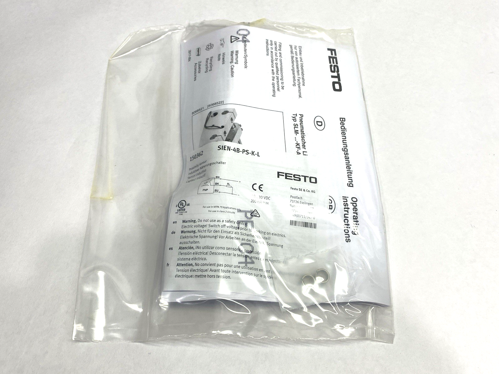 Festo SLM-25-280-KF-A-G-YV-YH-PV-PH Pneumatic Linear Drive 280mm Stroke 32784 - Maverick Industrial Sales