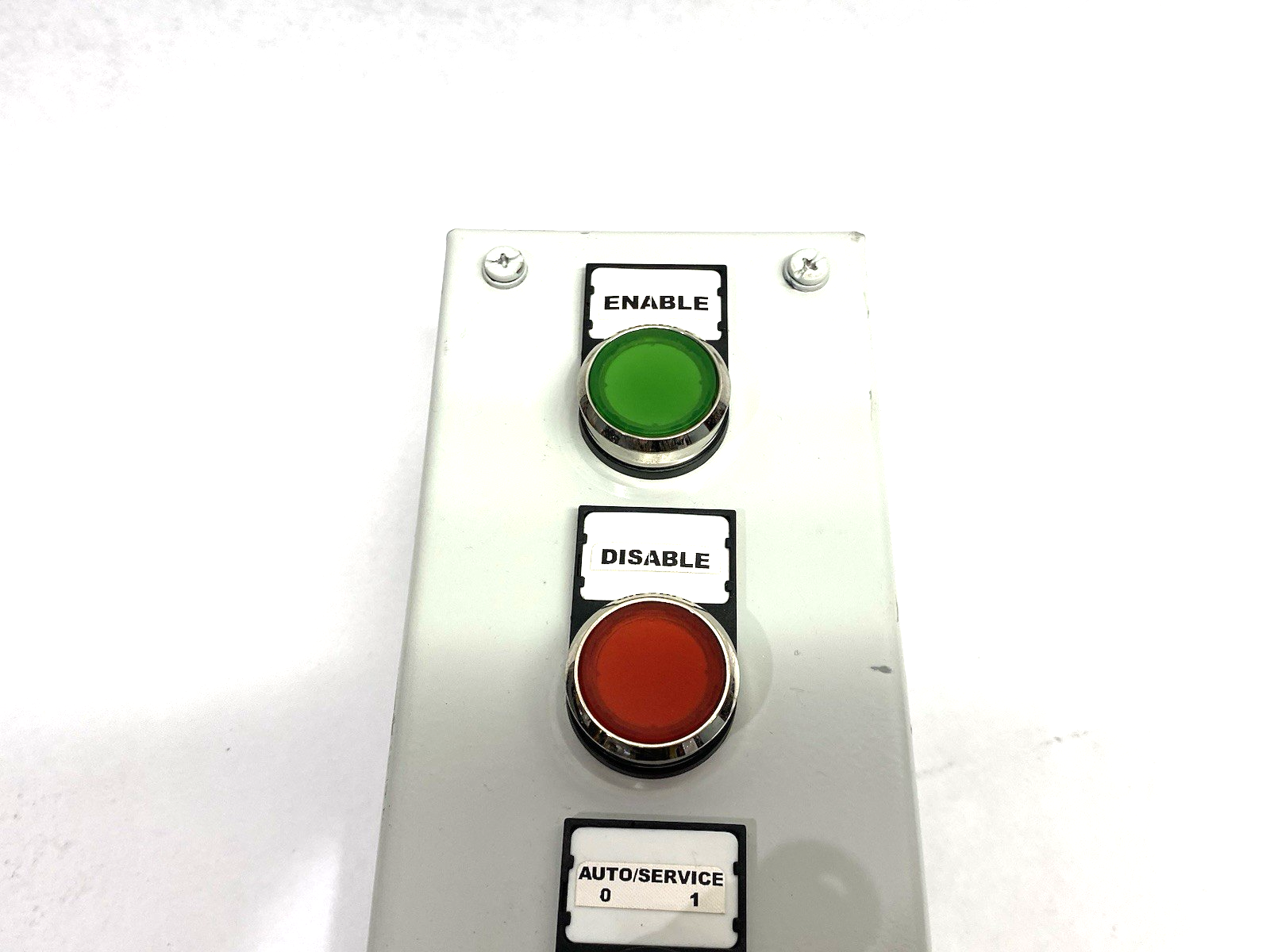 None | Operator Pushbutton Enclosure Control Assembly, Enable, Disable, E-Stop, Key - Used - Maverick Industrial Sales