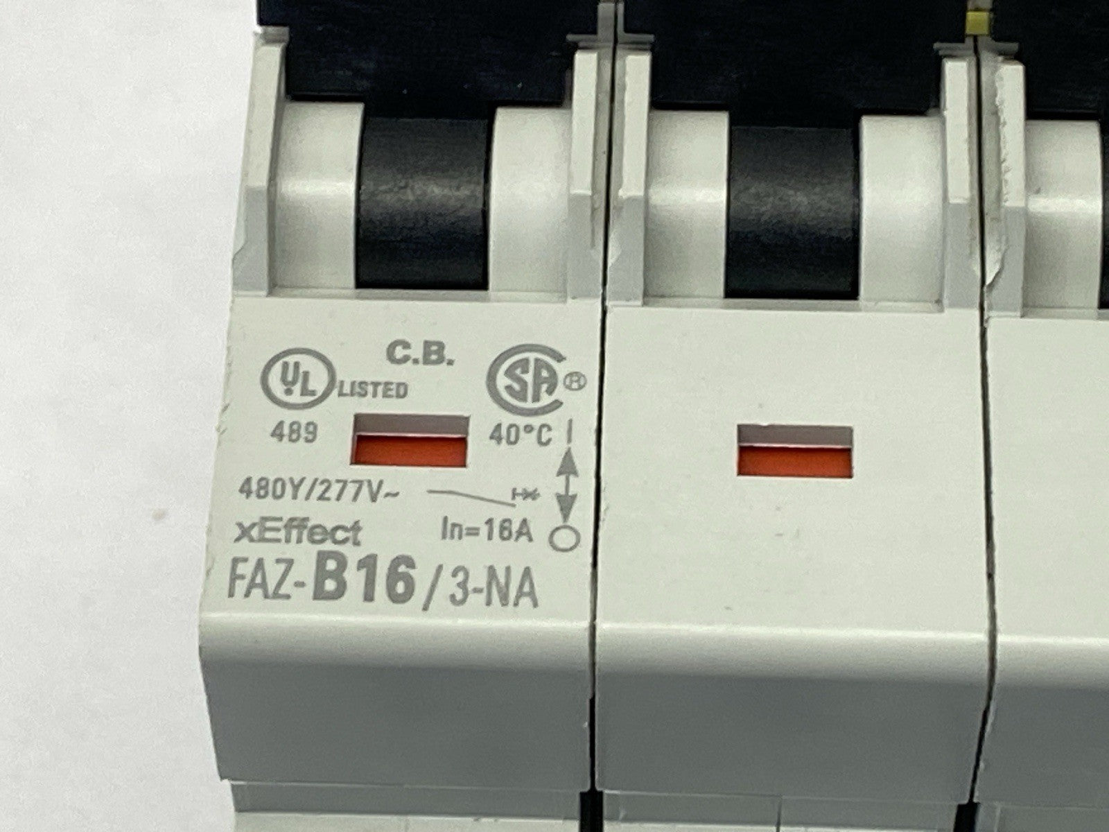 Eaton FAZ-B16/3-NA Miniature Circuit Breaker 3P 16A 277/480V - Maverick Industrial Sales