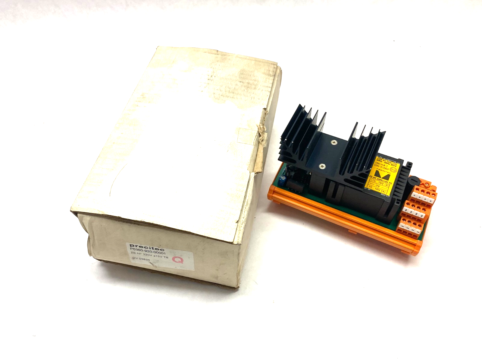 Precitec P0360-920-00001 Power Supply DIN Rail Mount ZE NT 220V ±15V TS - Maverick Industrial Sales