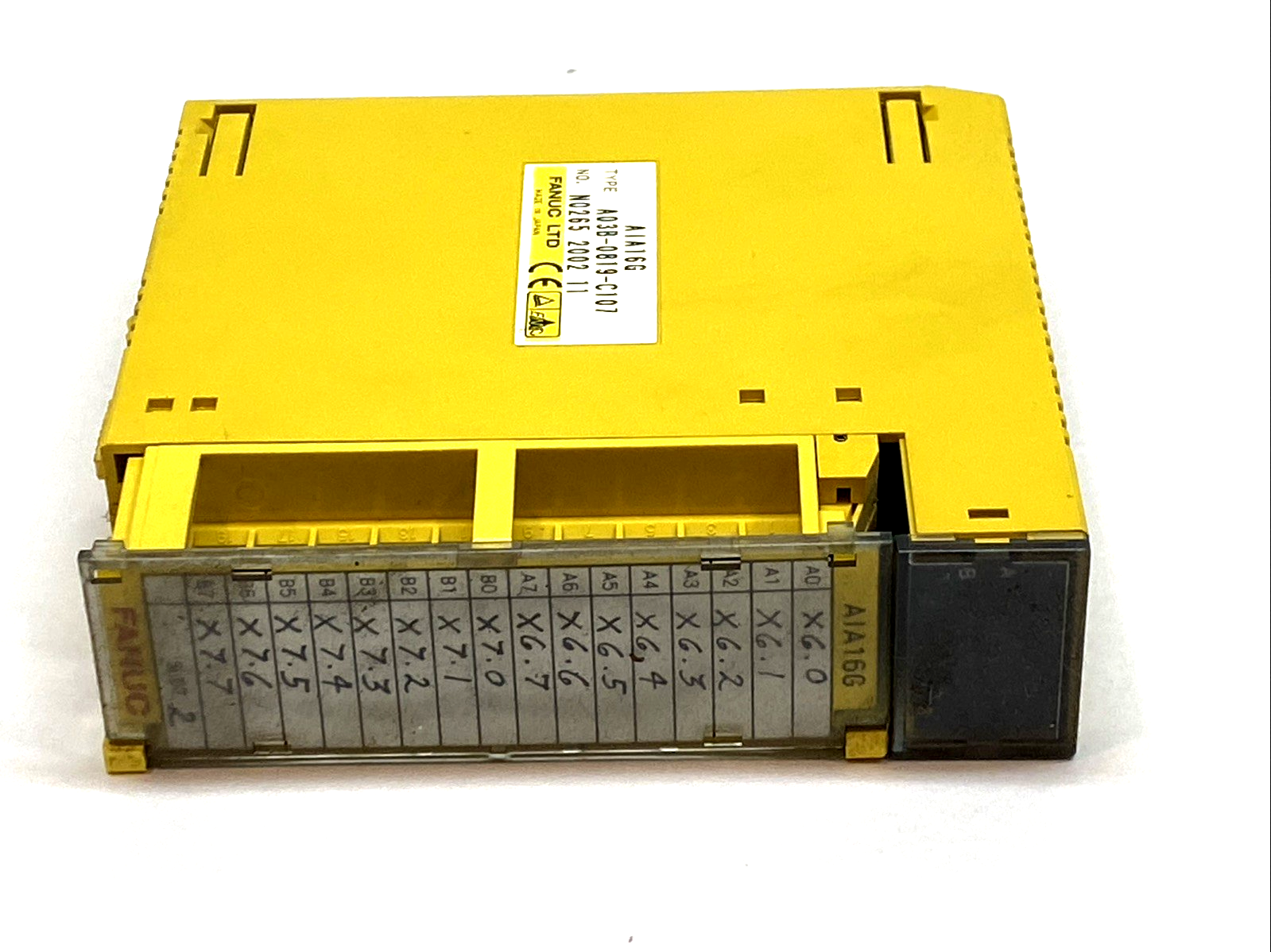 AIA16G | FANUC AC Input Module 16-Point 100VAC A03B-0807-C107 MISSING SCREWS - Used - Maverick Industrial Sales
