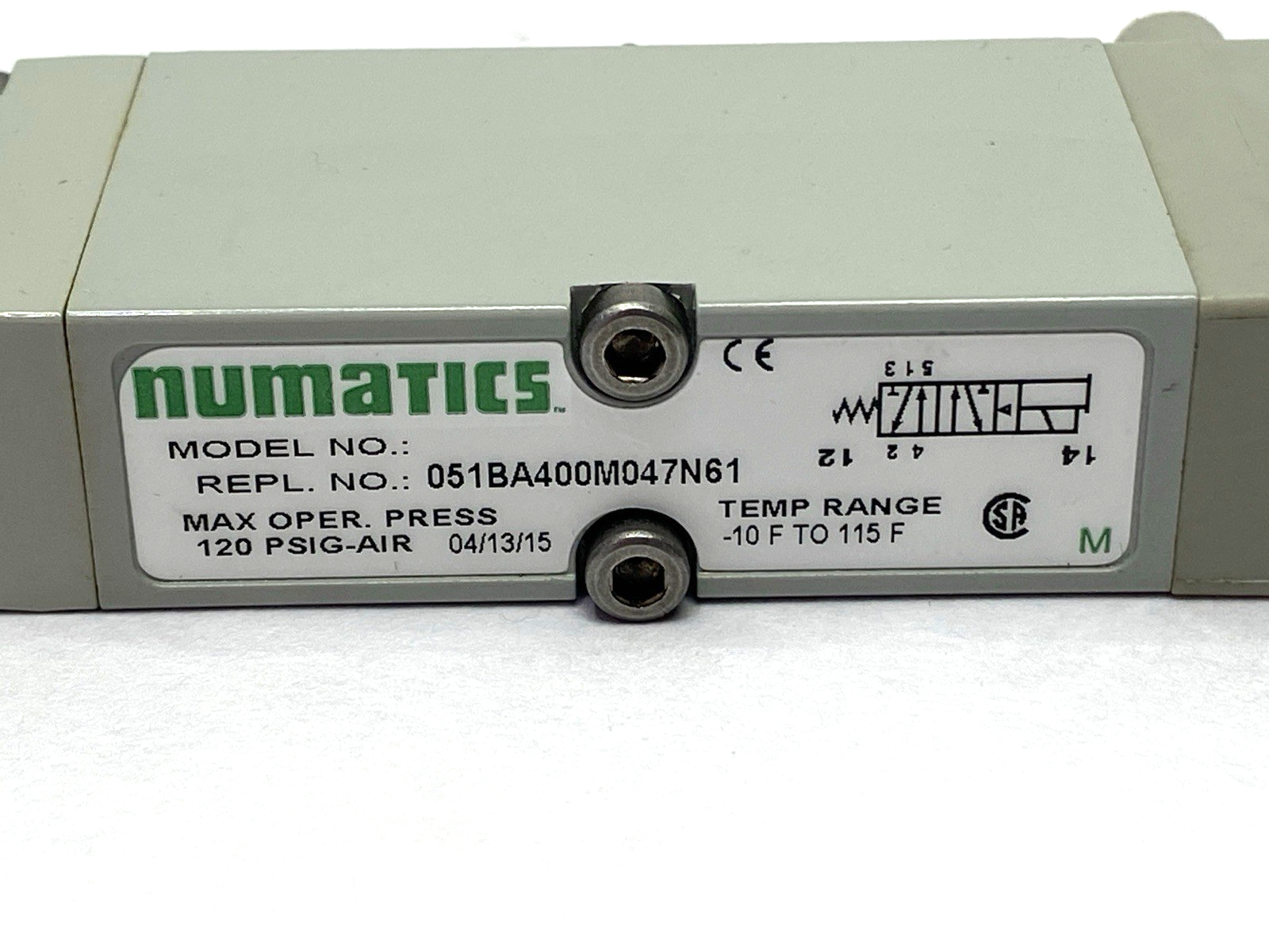 Asco Numatics 051BA400M047N61 Solenoid Valve 2 Position 24VDC - Maverick Industrial Sales