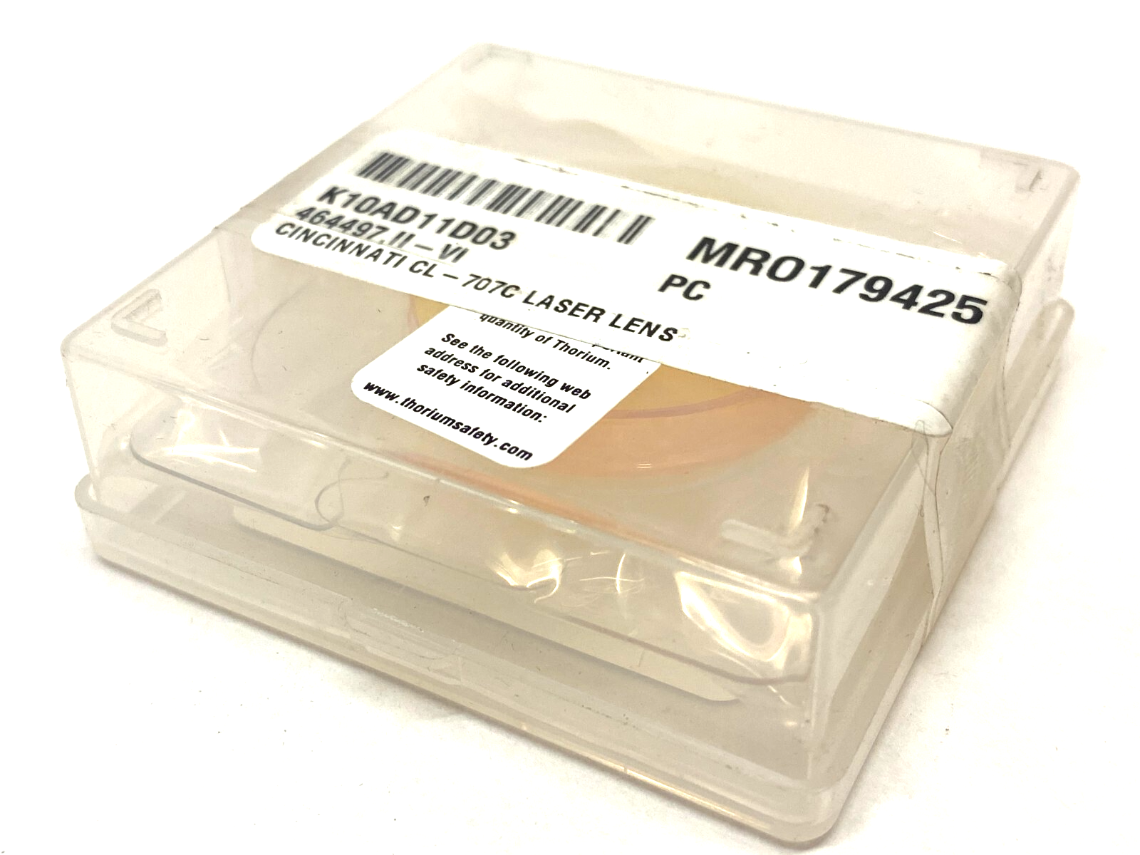 II-VI Infrared 464497 ZNSE PO/CX Laser Lens 1.5" Dia. 7.5" Wide ET=0.280" - Maverick Industrial Sales