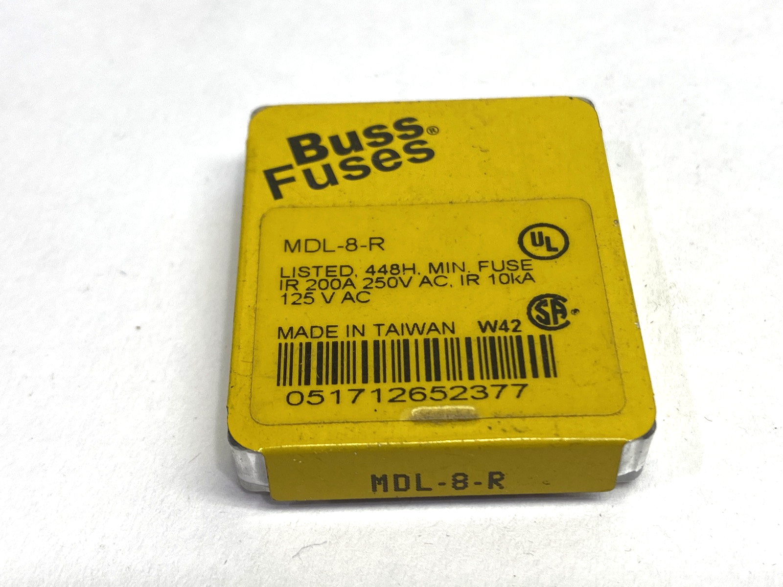 Cooper Bussmann MDL-8-R Miniature Fuse 8A 250VAC PACKAGE OF 5 - Maverick Industrial Sales