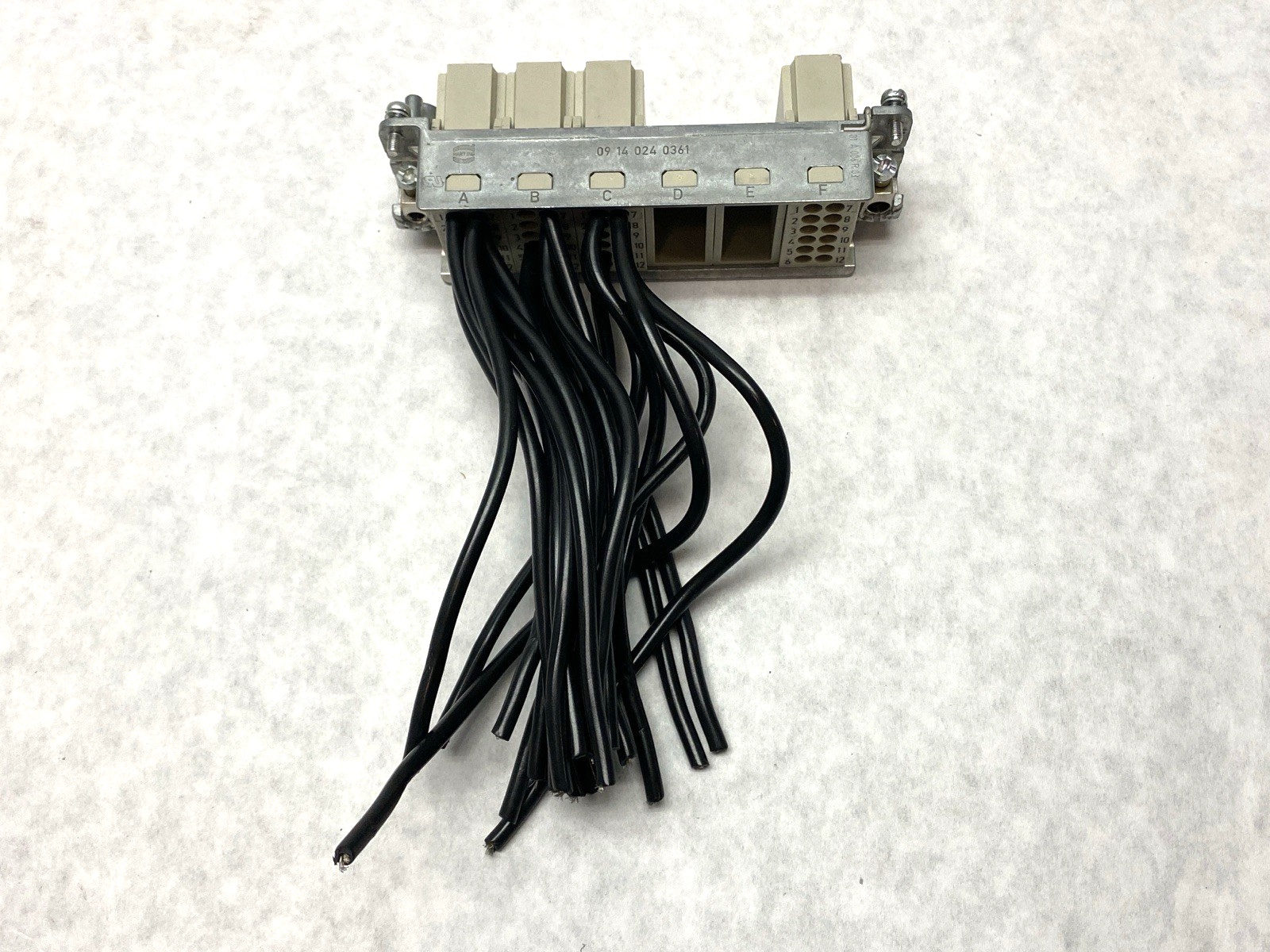 19300240448 | Harting Hood Connector Assembly w/ 4x 09140123001 Protected Modules - Used - Maverick Industrial Sales