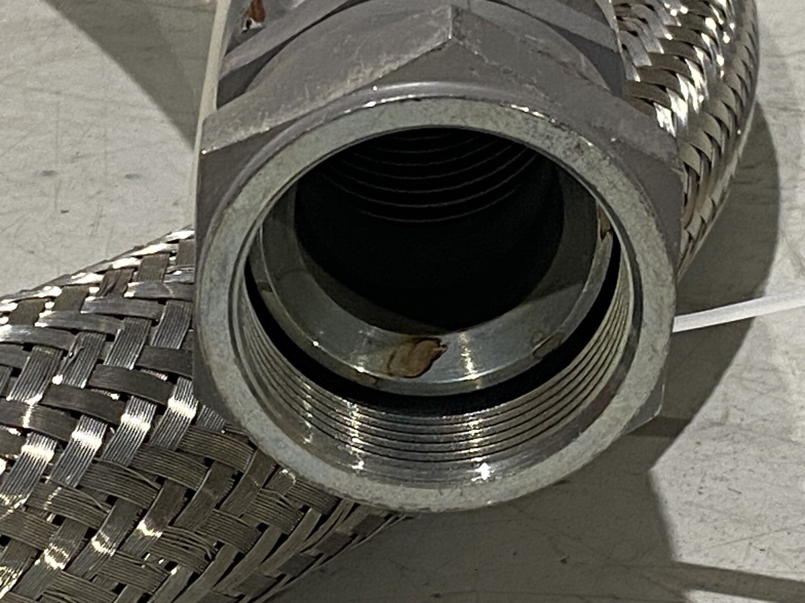 Braided Flexible Hose 2" Wide 10ft Length 1-3/4" NPT Female Connectors - Maverick Industrial Sales