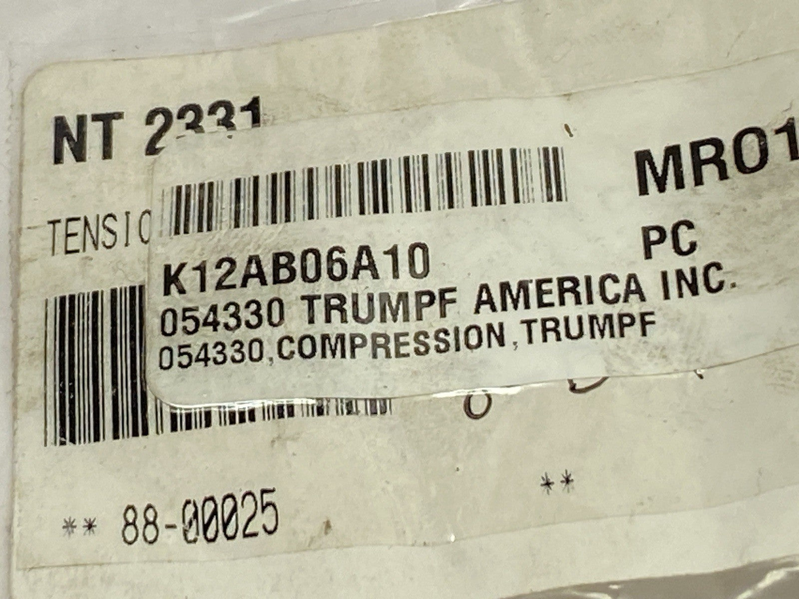 Trumpf 054330 Compression Fitting - Maverick Industrial Sales