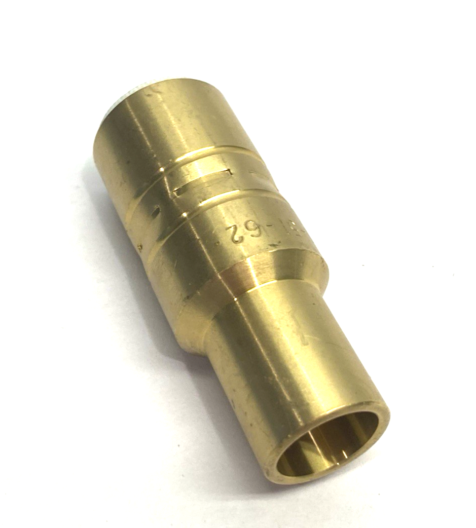 401-51-62 | Tregaskiss Slip-On Air Cooled Nozzle 5/8″ bore, flush tip, brass - New – Open box - Maverick Industrial Sales