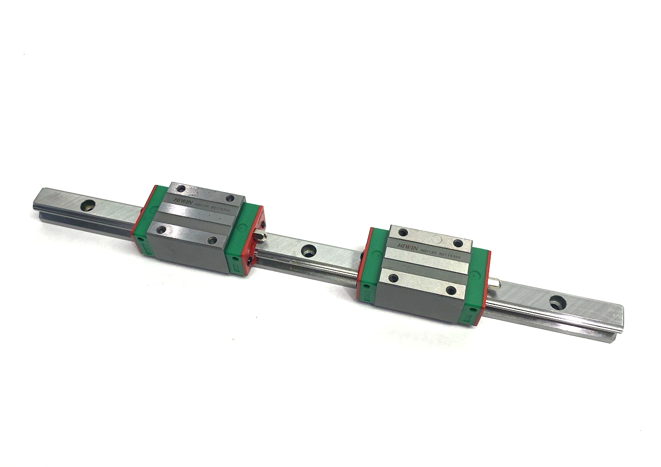 HGH-15-CA-2T300-Z0-C | Hiwin Linear Guideway Block and Rail, 2-Blocks, 300mm Rail - Used - Maverick Industrial Sales