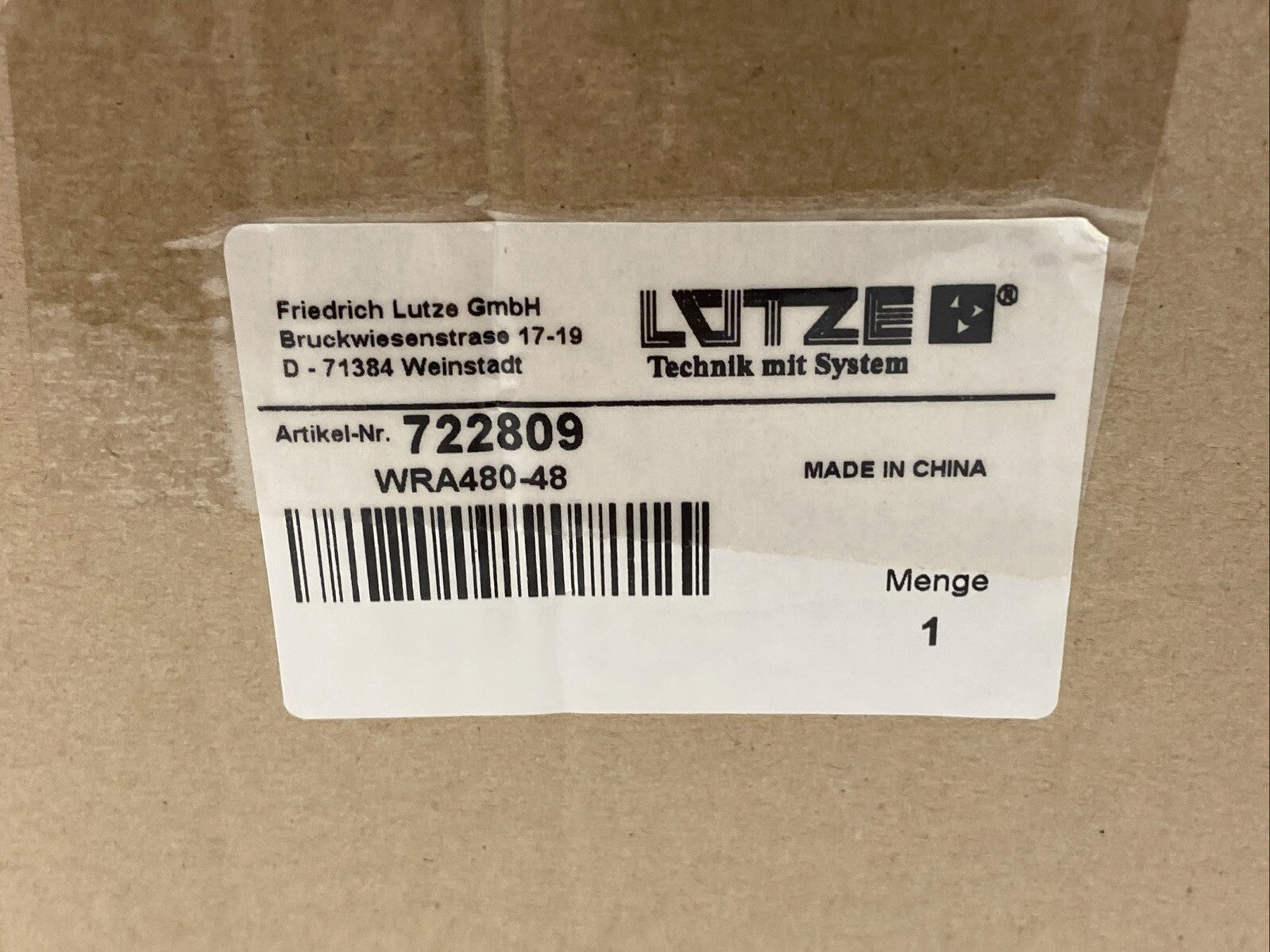 LUTZE WRA480-48 Power Supply 3-Phase 480W 48V 10A 722809 - Maverick Industrial Sales