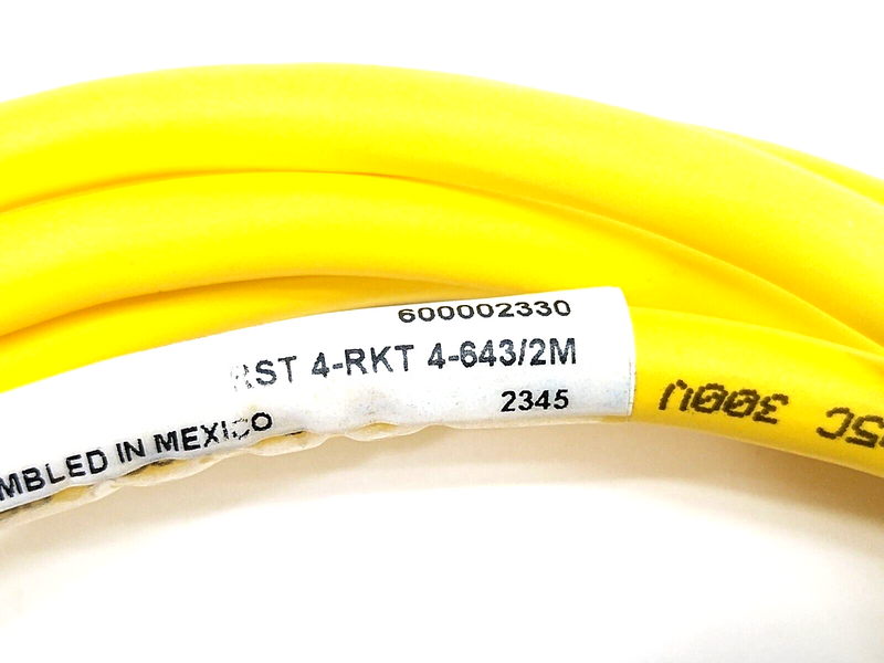 Lumberg RST 4-RKT 4-643/2M Cordset M12 4-Pin Male To Female 2m 600002330 - Maverick Industrial Sales