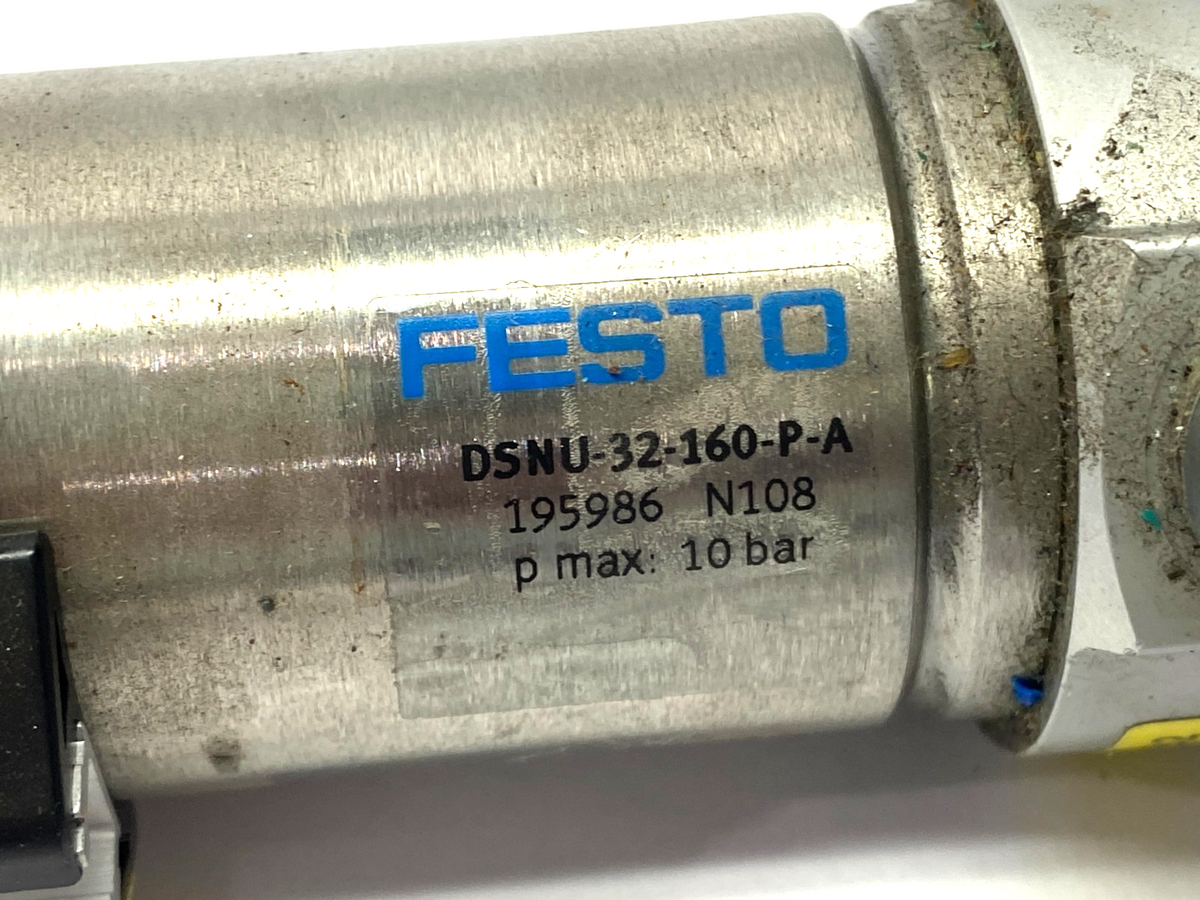 DSNU-32-160-P-A | Festo Pneumatic Cylinder 32mm Bore 160mm Stroke 195986 - Used - Maverick Industrial Sales