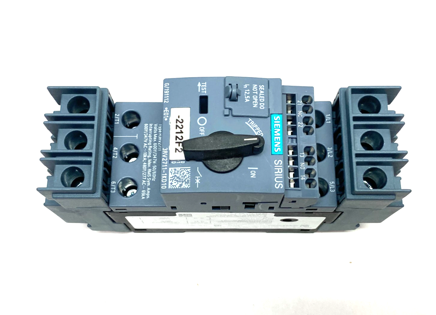 Siemens 3RV2711-1KD10 SIRIUS Motor Protector Circuit Breaker Frame Size S00 - Maverick Industrial Sales