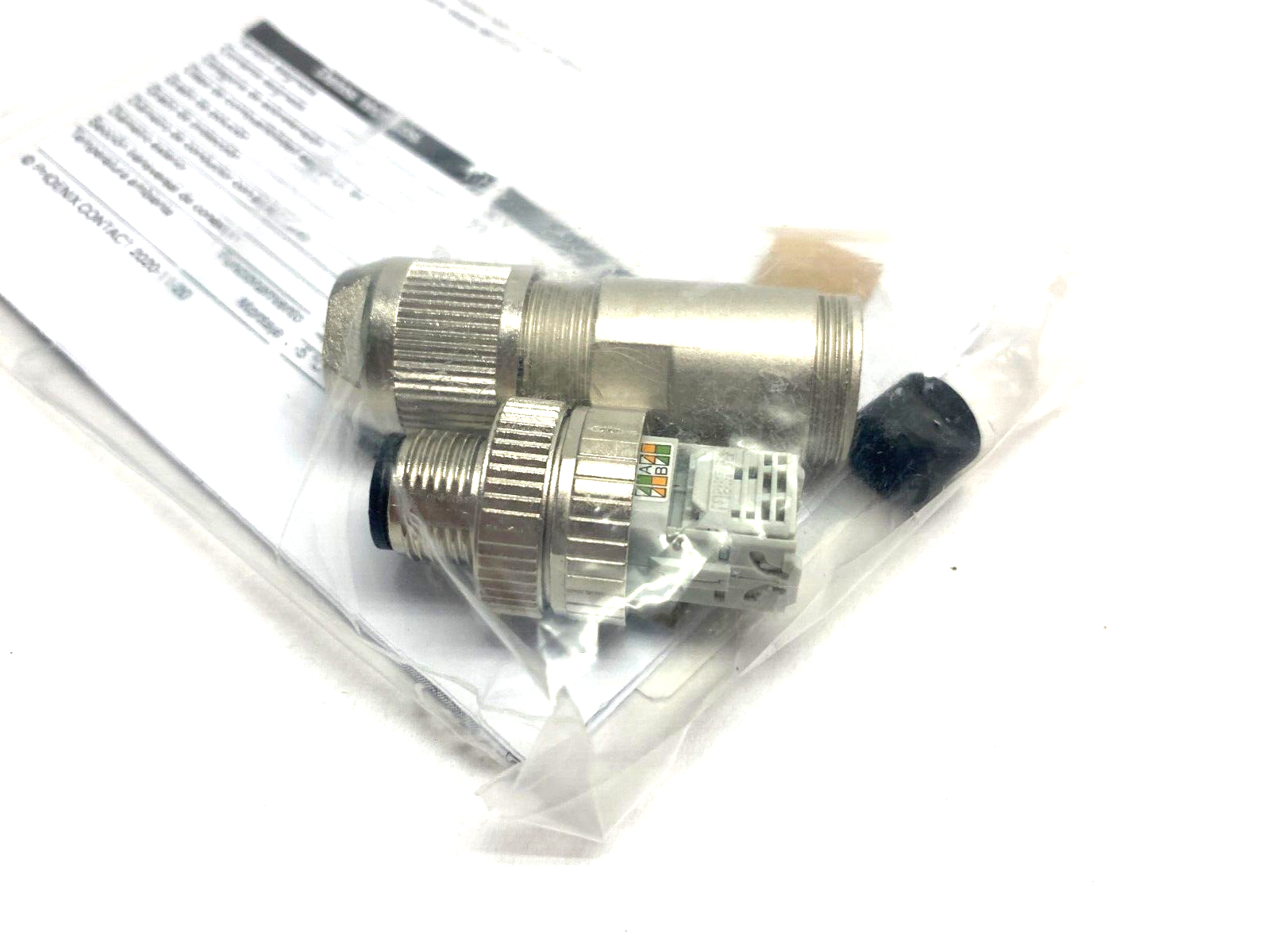 Phoenix Contact SACC-M12MS-8Q SH Ethernet Data Connector 8-Position 1543236 - New - Maverick Industrial Sales