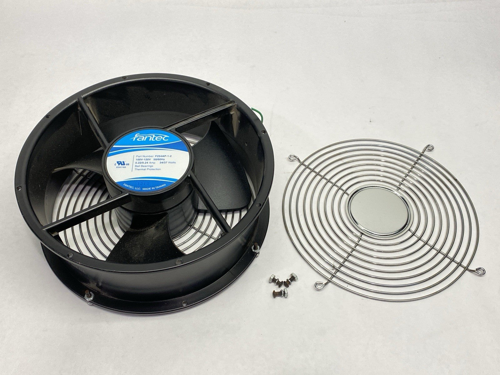 F254AP-1-2 | Fantec Thermal Management AC Fan 0.22/0.24A 100-120V 34/37W w/ Guards - Used - Maverick Industrial Sales